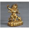 Image 2 : A GILT BRONZE BUDDHA THANGKA QING DYNASTY.