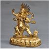 Image 3 : A GILT BRONZE BUDDHA THANGKA QING DYNASTY.