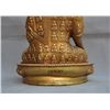 Image 8 : A GILT BRONZE 3-HEAD BUDDHA FIGURE QING DYNASTY.
