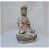 Image 2 : A-PAIR GILT BRONZE BUDDHA FIGURES QING DYNASTY.