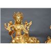 Image 6 : A GILT BRONZE GUAN-YIN BUDDHA FIGURE QING DYNASTY.