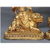 Image 7 : A GILT BRONZE GUAN-YIN BUDDHA FIGURE QING DYNASTY.
