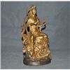 Image 2 : A GILT BRONZE BUDDHA FIGURE QING DYNASTY.