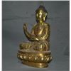 Image 2 : A GILT BRONZE SHAKYAMUNI BUDDHA FIGURE QING DYNASTY.
