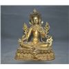 Image 1 : A GILT BRONZE TATA BUDDHA FIGURE QING DYNASTY.