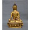 Image 1 : A GILT BRONZE SHAKYAMUNI BUDDHA FIGURE QING DYNASTY.