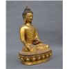 Image 2 : A GILT BRONZE SHAKYAMUNI BUDDHA FIGURE QING DYNASTY.