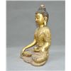 Image 2 : A GILT BRONZE SHAKYAMUNI BUDDHA FIGURE QING DYNASTY.