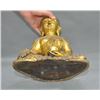 Image 8 : A GILT BRONZE SHAKYAMUNI BUDDHA FIGURE QING DYNASTY.