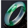 Image 2 : A NATURAL BURMA WAVE JADE BANGLE.