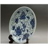 Image 2 : A BLUE & WHITE SQUIRREL PLATE KANGXI 17TH/C.