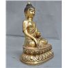 Image 2 : A GILT BRONZE SHAKYAMUNI BUDDHA FIGURE QING DYNASTY.