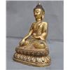 Image 3 : A GILT BRONZE SHAKYAMUNI BUDDHA FIGURE QING DYNASTY.