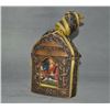 Image 2 : A SILK & BRONZE BUDDHA THANGKA QING DYNASTY.