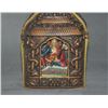 Image 7 : A SILK & BRONZE BUDDHA THANGKA QING DYNASTY.