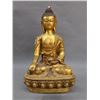 Image 1 : A GILT BRONZE SHAKYAMUNI BUDDHA FIGURE QING DYNASTY.