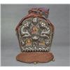 Image 1 : A SILK & SILVER BUDDHA THANGKA QING DYNASTY.
