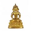 Image 1 : A-RARE GILT BRONZE BUDDHA FIGURE QIING DYNASTY.