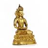 Image 2 : A-RARE GILT BRONZE BUDDHA FIGURE QIING DYNASTY.