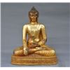 Image 1 : A GILT BRONZE SHAKYAMUNI BUDDHA FIGURE QING DYNASTY.