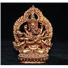 Image 1 : A BRONZE GILT 24KT-GOLD BUDDHA FIGURE QING DYNASTY.