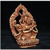 Image 3 : A BRONZE GILT 24KT-GOLD BUDDHA FIGURE QING DYNASTY.