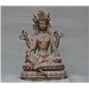 Image 1 : A GILT BRONZE TARA BUDDHA FIGURE QING DYNASTY.