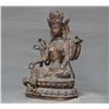 Image 3 : A GILT BRONZE TARA BUDDHA FIGURE QING DYNASTY.