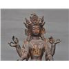 Image 5 : A GILT BRONZE TARA BUDDHA FIGURE QING DYNASTY.