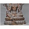 Image 6 : A GILT BRONZE TARA BUDDHA FIGURE QING DYNASTY.
