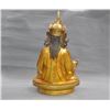 Image 4 : A GILT BRONZE GURU RINPOCHE BUDDHA FIGURE QING DYNASTY.
