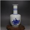 Image 2 : A BLUE & WHITE CHARACTERS VASE QING DYNASTY.