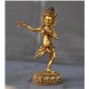 Image 1 : A GILT BRONZE VAJRAVARAHI BUDDHA FIGURE QING DYNASTY.