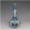 Image 2 : A BLUE & WHITE BOTTLE VASE WANLI MARK 16TH/C.