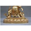 Image 6 : A GILT BRONZE KALACAKRAVAJRA BUDDHA FIGURE QING DYNASTY.