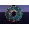 Image 1 : A GREEN JADE DISCK STATUE MING DYNASTY.