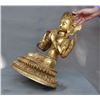 Image 7 : A GILT BRONZE GUAN-YIN BUDDHA FIGURE QING DYNASTY.