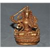 Image 1 : A BRONZE GILT 24KT-GOLD BUDDHA FIGURE QING DYNASTY.