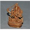 Image 3 : A BRONZE GILT 24KT-GOLD BUDDHA FIGURE QING DYNASTY.