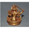 Image 4 : A BRONZE GILT 24KT-GOLD BUDDHA FIGURE QING DYNASTY.