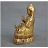 Image 2 : A GILT BRONZE SHAMANISM BUDDHA FIGURE QING DYNASTY.