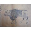 Image 5 : A RARE INK & COLOR BULL PAINTING QING DYNASTY.
