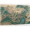 Image 3 : A RARE FAMILLE VERTE PAINTING QING DYNASTY.