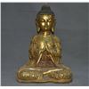 Image 1 : A GILT BRONZE SHAKYAMUNI BUDDHA FIGURE QING DYNASTY.