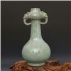 Image 1 : A SKY BLUE DOUBLE EAR DRAGON VASE MING DYNASTY.