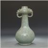 Image 2 : A SKY BLUE DOUBLE EAR DRAGON VASE MING DYNASTY.