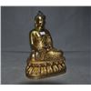 Image 2 : A GILT BRONZE SAKYAMUNI BUDDHA FIGURE QING DYNASTY.