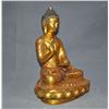 Image 2 : A GILT BRONZE SAKYAMUNI BUDDHA FIGURE QING DYNASTY.
