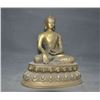 Image 2 : A GILT BRONZE SAKYAMUNI BUDDHA FIGURE QING DYNASTY.