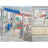 Image 2 : A RARE FAMILLE ROSE PAINTING QING DYNASTY.